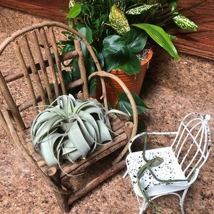 Wood Planter Stand / Doll Chair Bundle